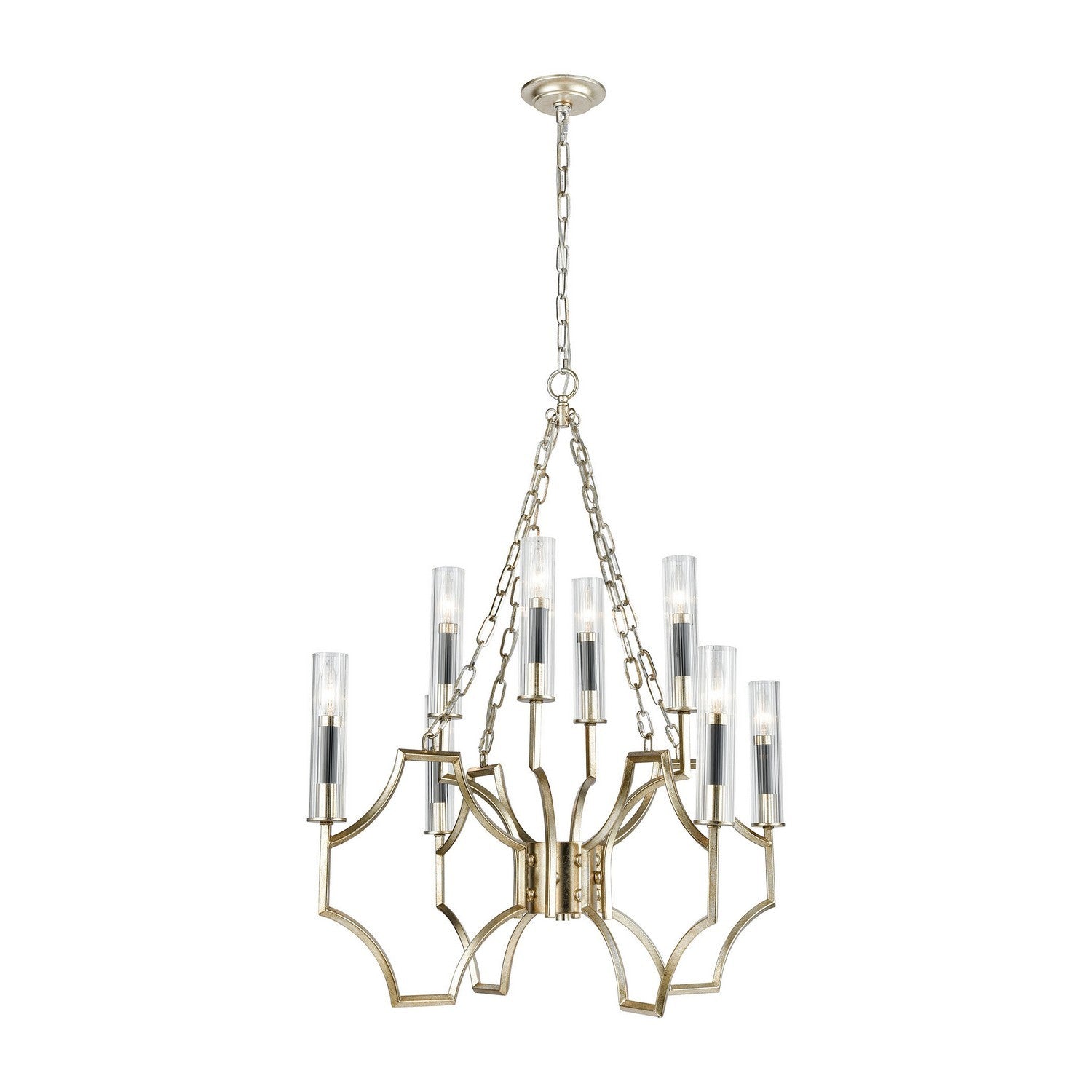 ELK Home - 33045/8 - Eight Light Chandelier - Sylvanna - Antique Silver Leaf