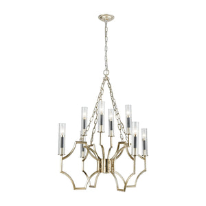 ELK Home - 33045/8 - Eight Light Chandelier - Sylvanna - Antique Silver Leaf