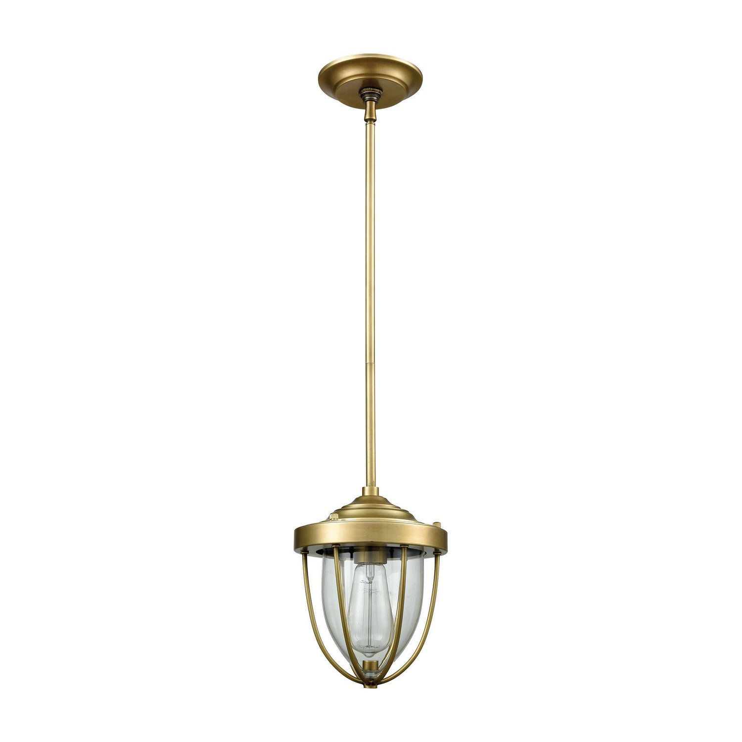 ELK Home - 33120/1 - One Light Mini Pendant - Sturgis - Satin Brass