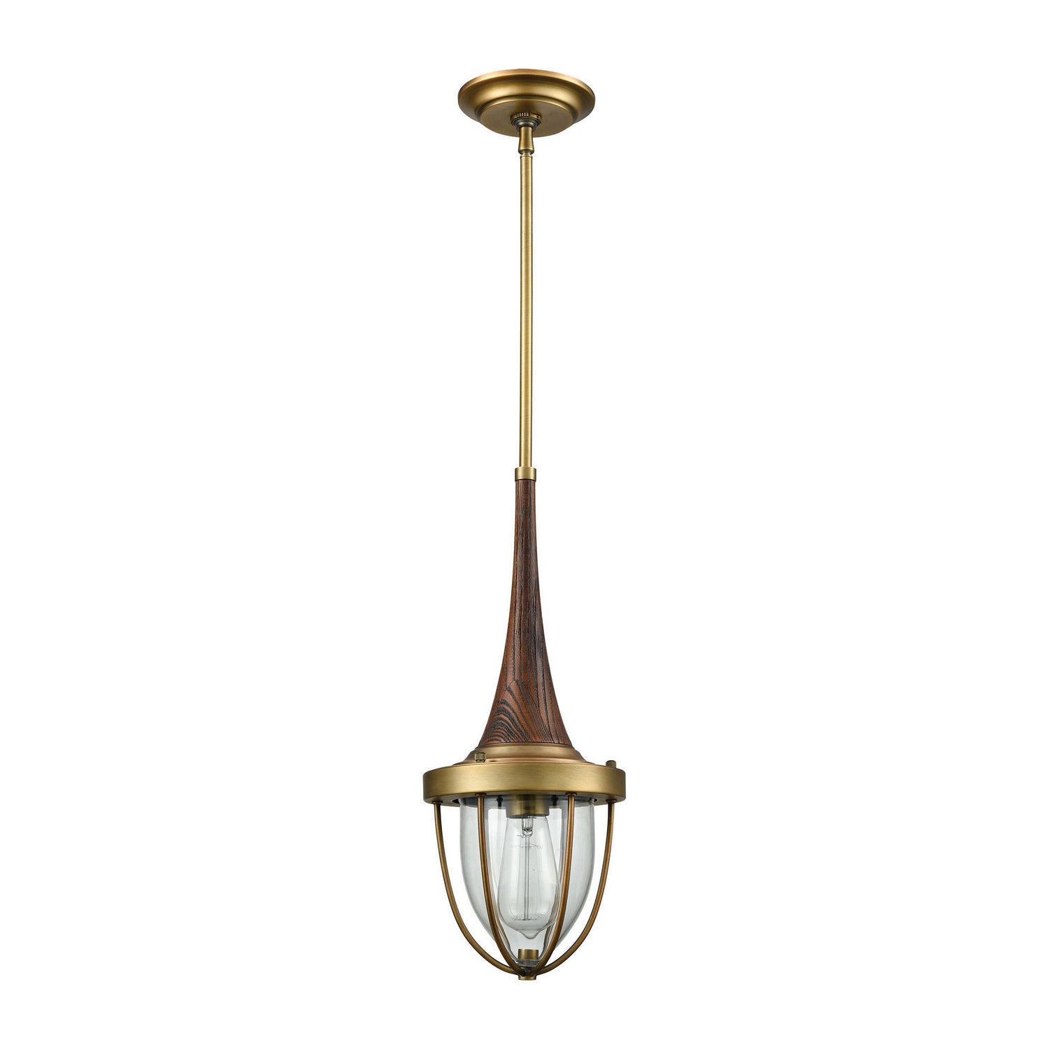 ELK Home - 33140/1 - One Light Mini Pendant - Sturgis - Brushed Antique Brass