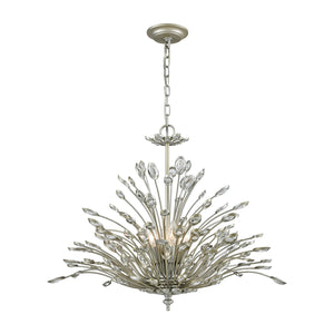 ELK Home - 33184/6 - Six Light Chandelier - Mullica - Aged Silver