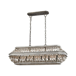 ELK Home - 33192/6 - Six Light Linear Chandelier - Summerton - Washed Gray