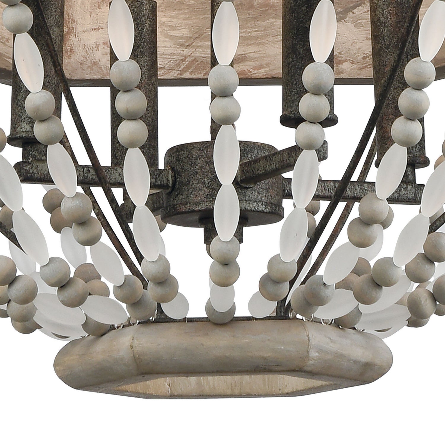 ELK Home - 33193/4 - Four Light Chandelier - Summerton - Washed Gray