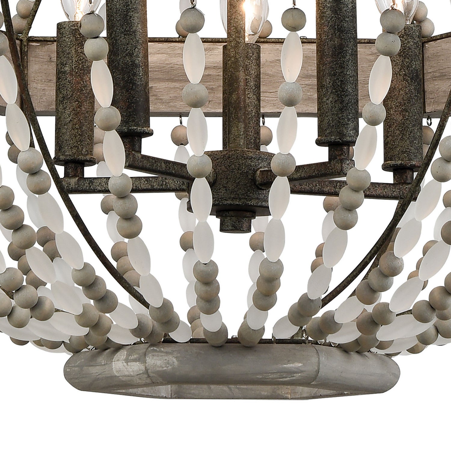 ELK Home - 33194/5 - Five Light Chandelier - Summerton - Washed Gray