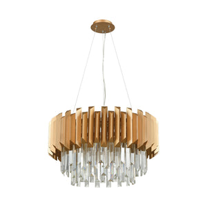 ELK Home - 33215/6 - Six Light Chandelier - Seneca Falls - Matte Gold