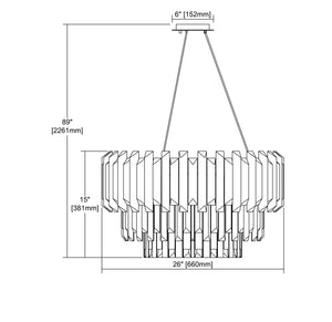 ELK Home - 33215/6 - Six Light Chandelier - Seneca Falls - Matte Gold