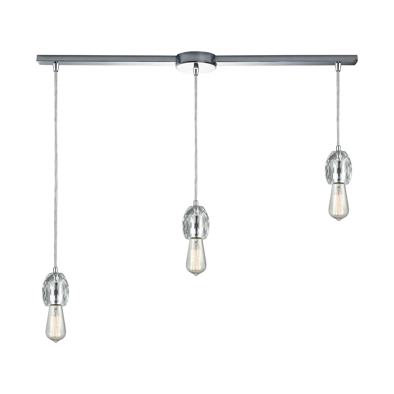 ELK Home - 33220/3L - Three Light Pendant - Socketholder - Polished Chrome