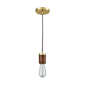 ELK Home - 33225/1 - One Light Mini Pendant - Socketholder - Satin Brass