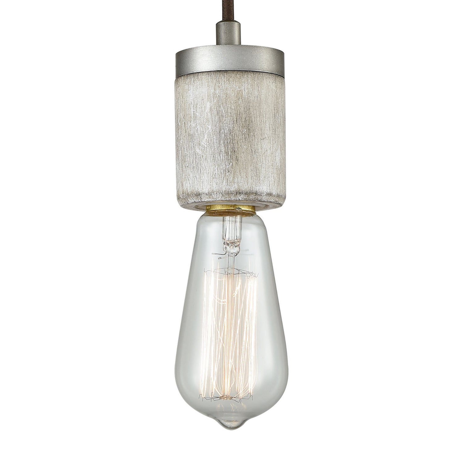 ELK Home - 33235/1 - One Light Mini Pendant - Socketholder - Weathered Zinc