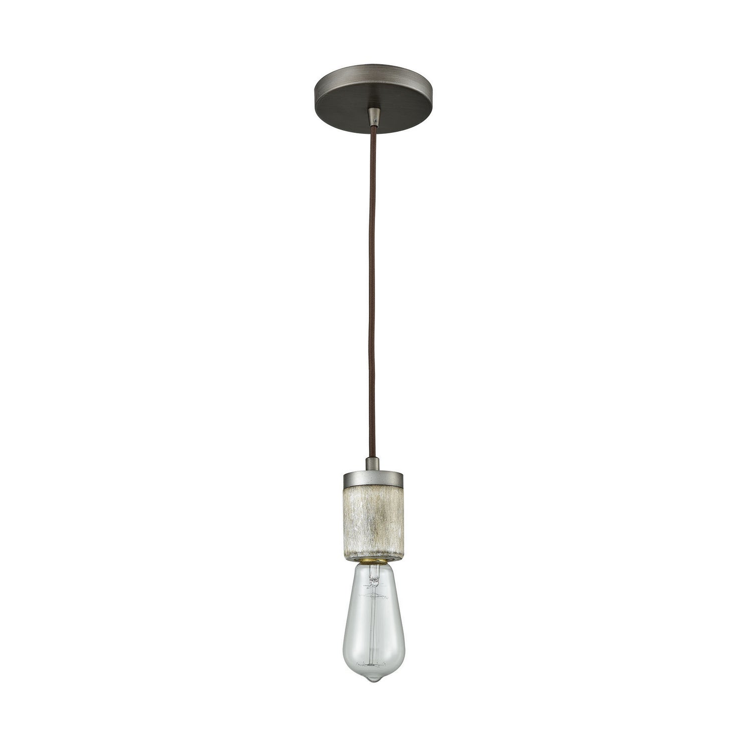 ELK Home - 33235/1 - One Light Mini Pendant - Socketholder - Weathered Zinc