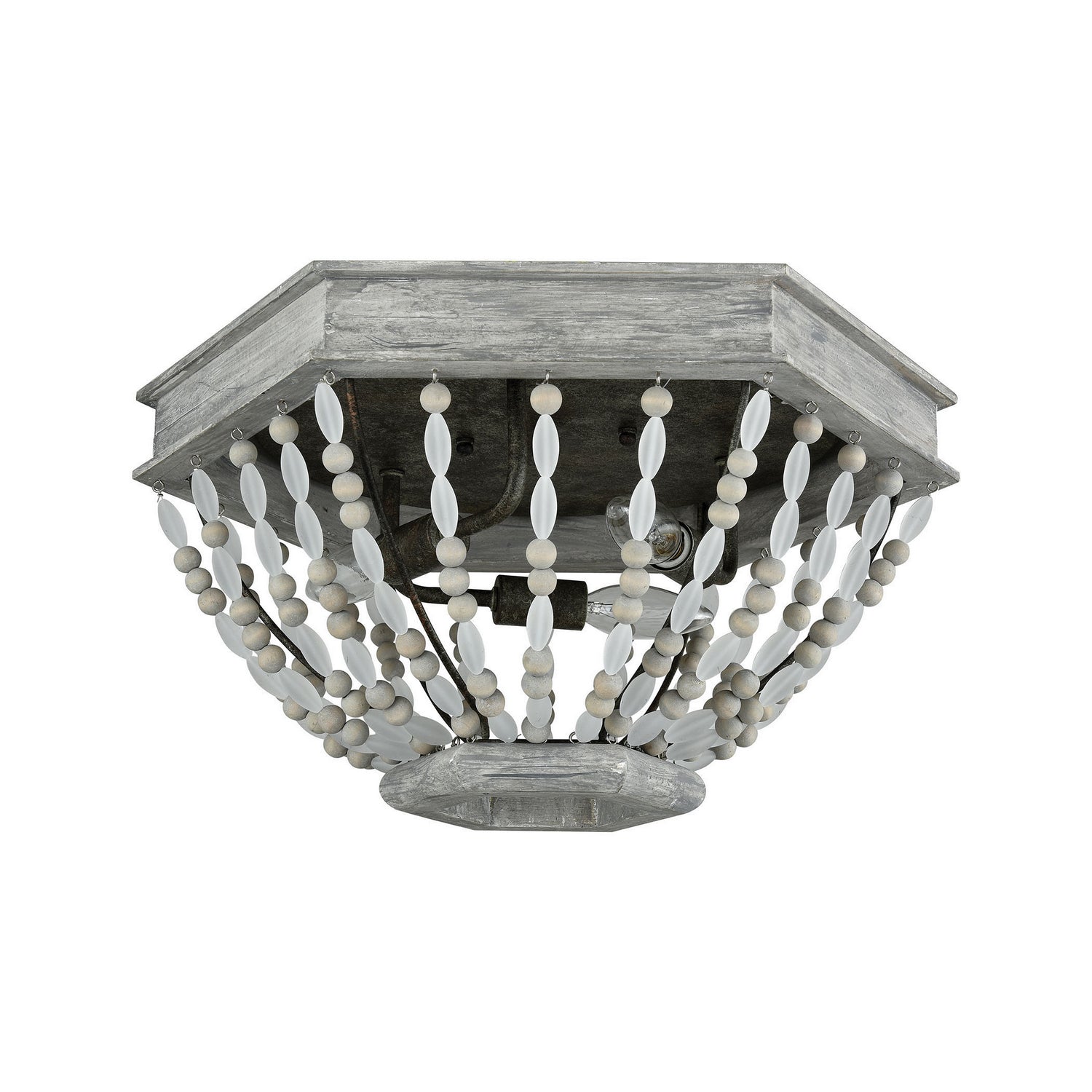 ELK Home - 33191/3 - Three Light Flush Mount - Summerton - Washed Gray