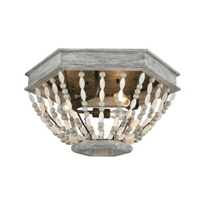 ELK Home - 33191/3 - Three Light Flush Mount - Summerton - Washed Gray