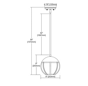 ELK Home - 45337/1 - One Light Mini Pendant - Urban Form - Black