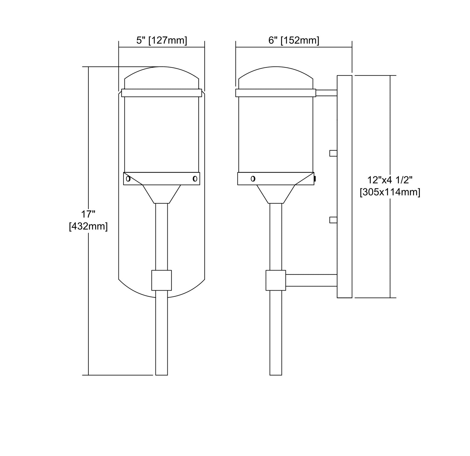 ELK Home - 45400/1 - One Light Outdoor Wall Sconce - Torch - Charcoal Black