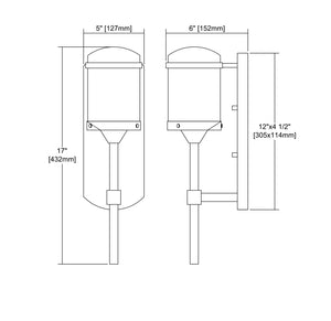 ELK Home - 45400/1 - One Light Outdoor Wall Sconce - Torch - Charcoal Black