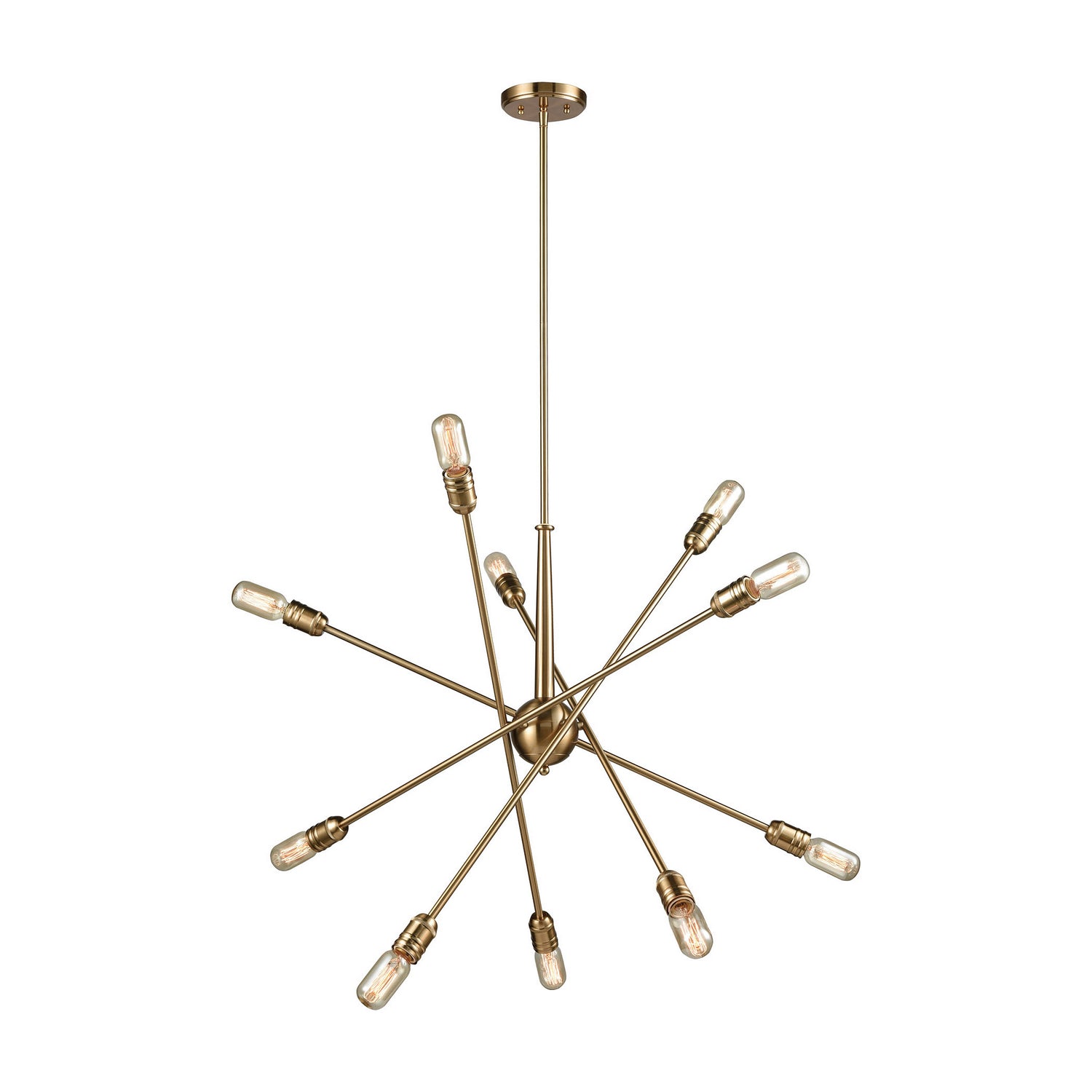 ELK Home - 46241/10 - Ten Light Chandelier - Delphine - Satin Brass