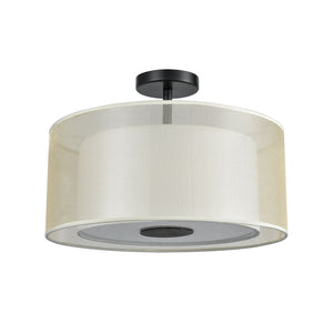 ELK Home - 46267/2 - Two Light Semi Flush Mount - Ashland - Matte Black