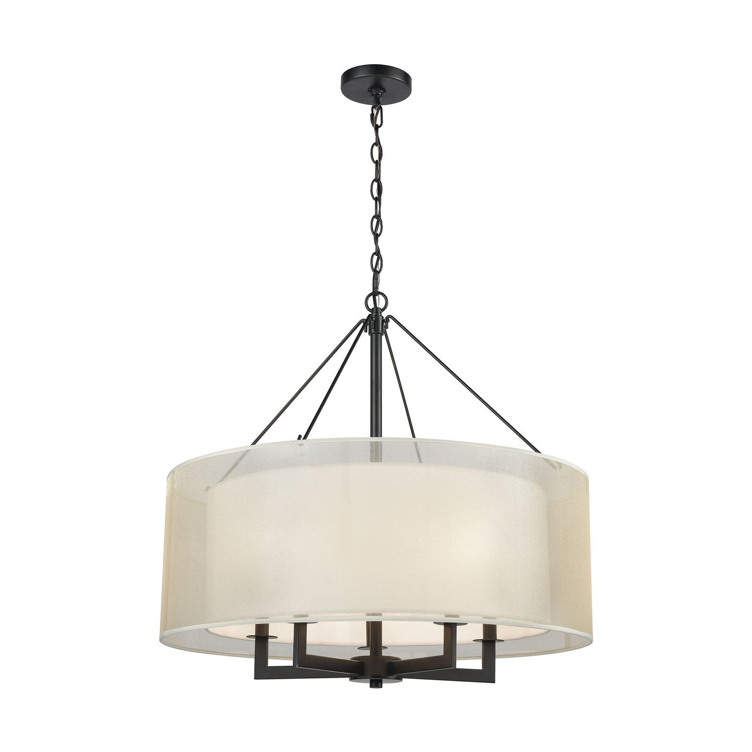 ELK Home - 46268/5 - Five Light Chandelier - Ashland - Matte Black