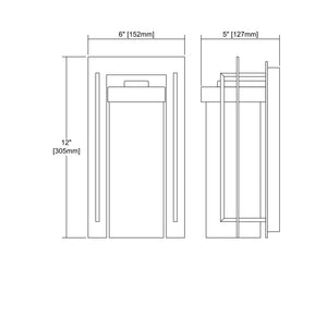 ELK Home - 47500/1 - One Light Outdoor Wall Sconce - Overton - Matte Black