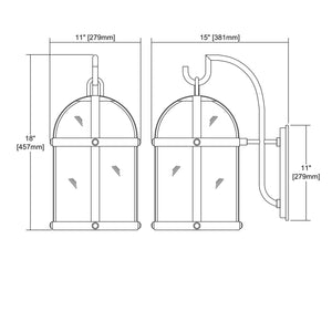 ELK Home - 47511/1 - One Light Wall Sconce - Hunley - Oil Rubbed Bronze