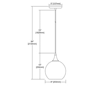 ELK Home - 529-1SLV - One Light Mini Pendant - Fusion - Satin Nickel