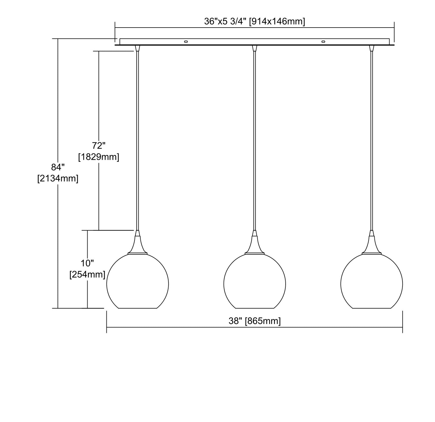 ELK Home - 529-3LP-SLV - Three Light Pendant - Fusion - Satin Nickel