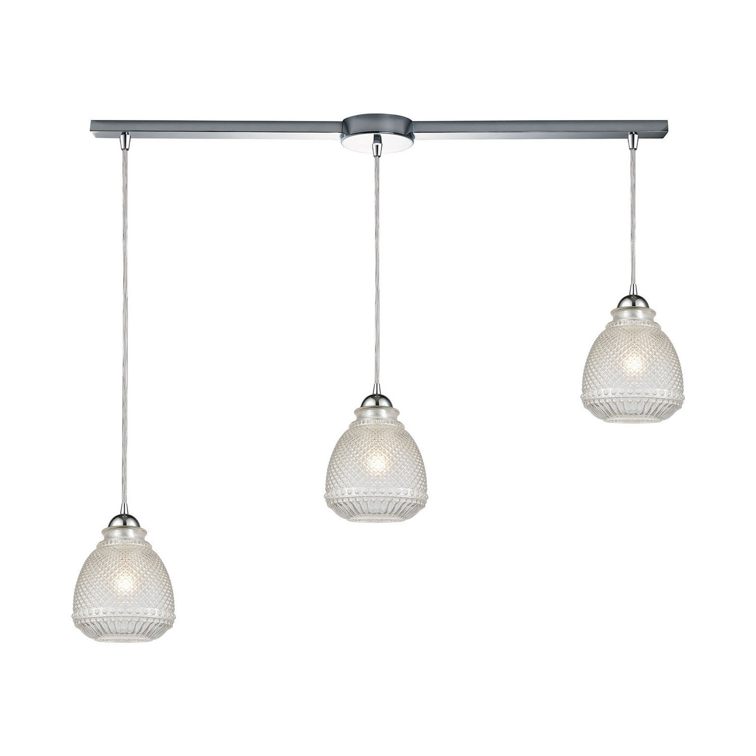 ELK Home - 56590/3L - Three Light Pendant - Victoriana - Polished Chrome