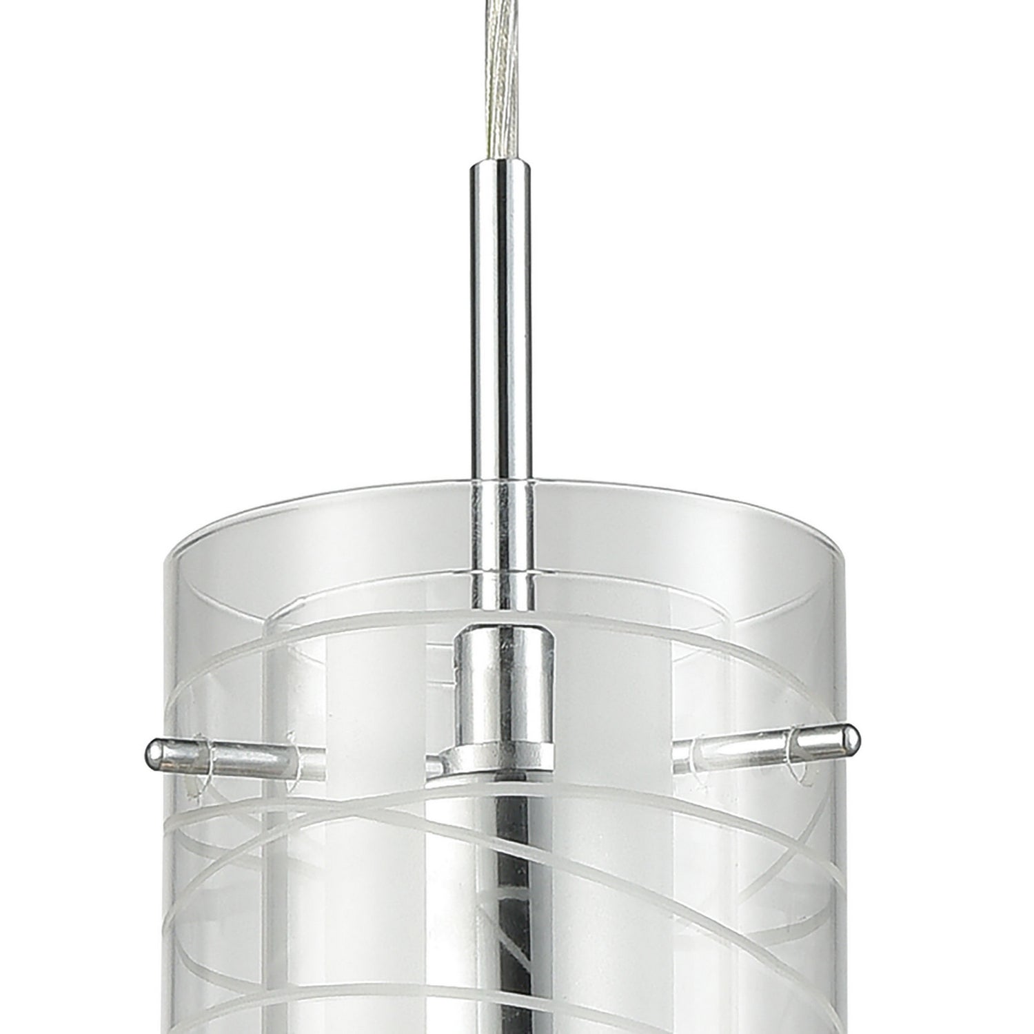 ELK Home - 56595/1 - One Light Mini Pendant - Swirl - Polished Chrome