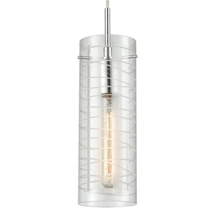 ELK Home - 56595/1 - One Light Mini Pendant - Swirl - Polished Chrome