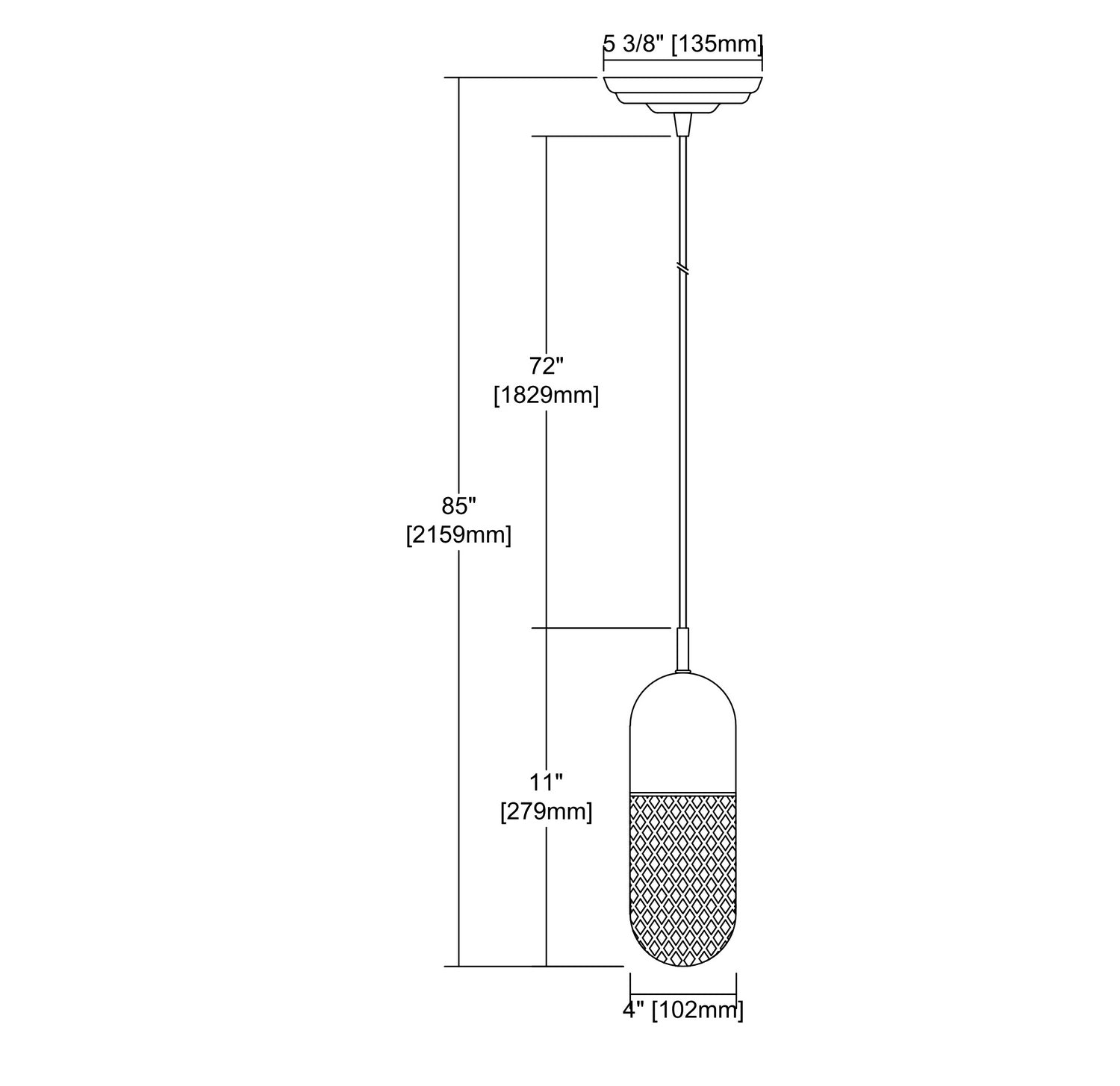 ELK Home - 56661/1 - One Light Mini Pendant - Capsula - Polished Chrome