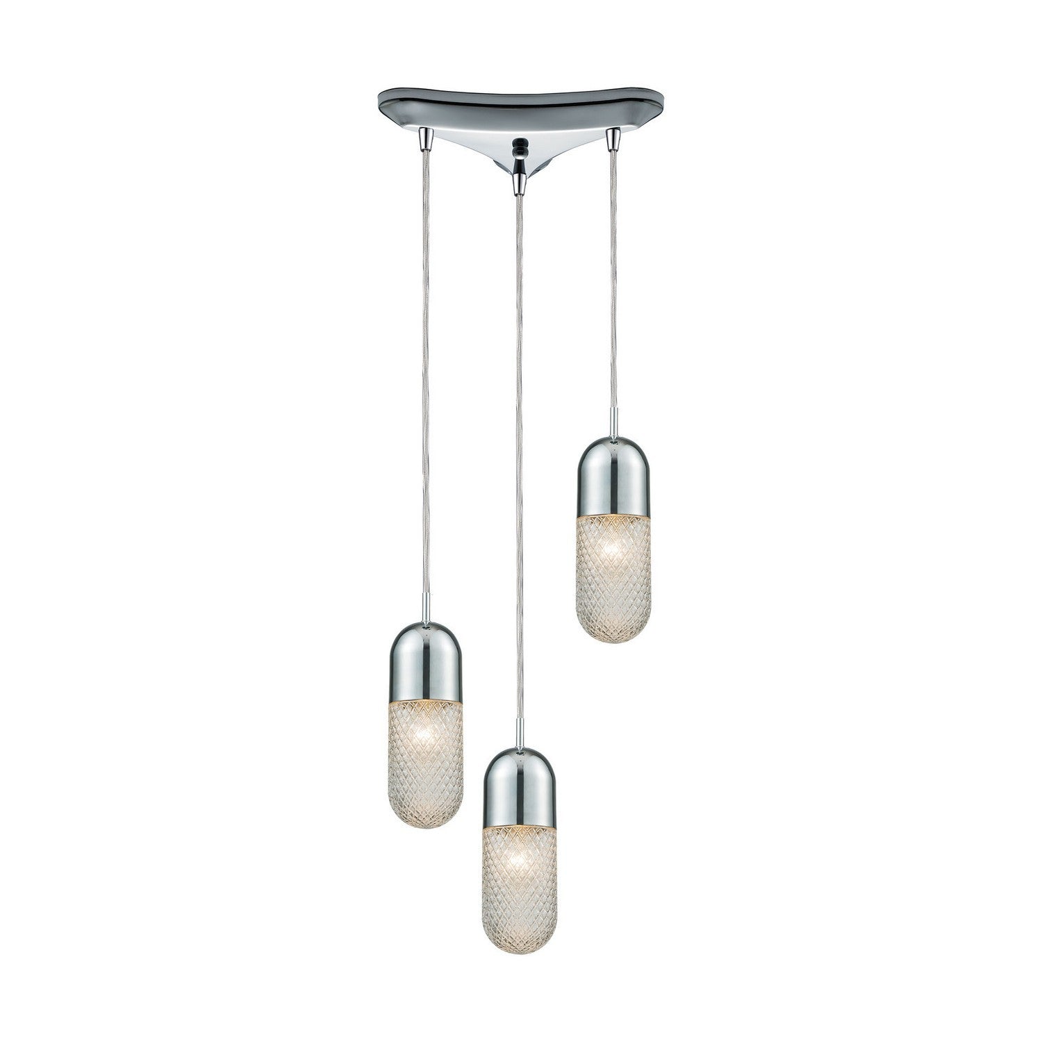 ELK Home - 56661/3 - Three Light Pendant - Capsula - Polished Chrome