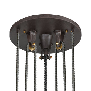 ELK Home - 65154/6 - Six Light Chandelier - Torque - Vintage Rust