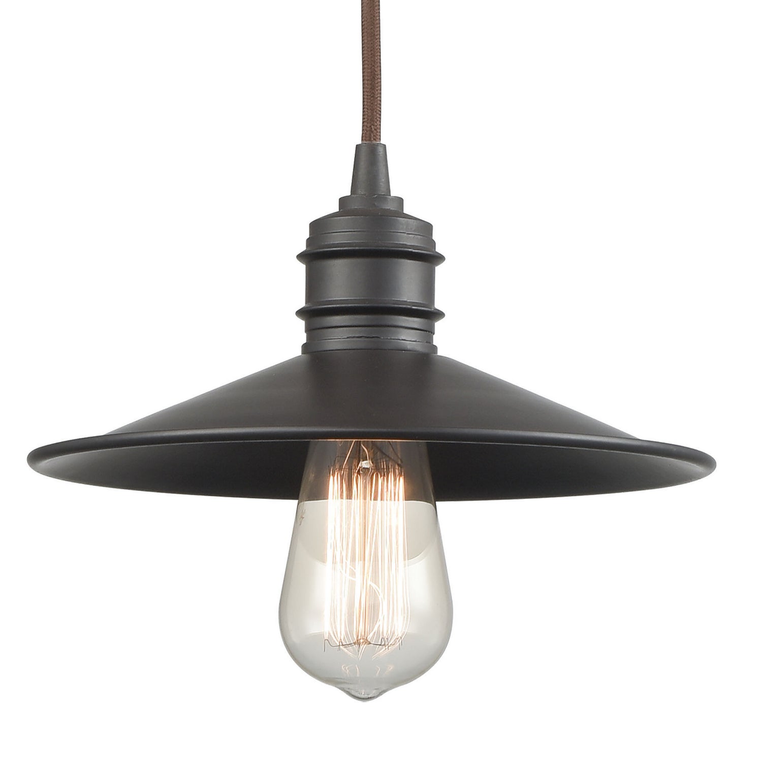 ELK Home - 69083/1 - One Light Mini Pendant - Spindle Wheel - Oil Rubbed Bronze