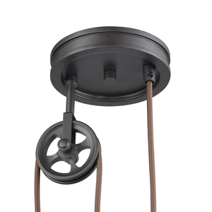 ELK Home - 69083/1 - One Light Mini Pendant - Spindle Wheel - Oil Rubbed Bronze