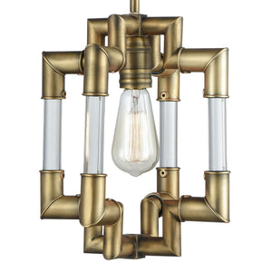 ELK Home - 69204/1 - One Light Mini Pendant - Brandon - Classic Brass