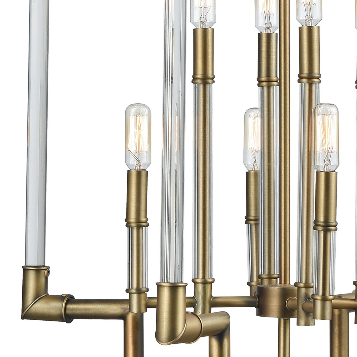 ELK Home - 69206/8 - Eight Light Pendant - Brandon - Classic Brass