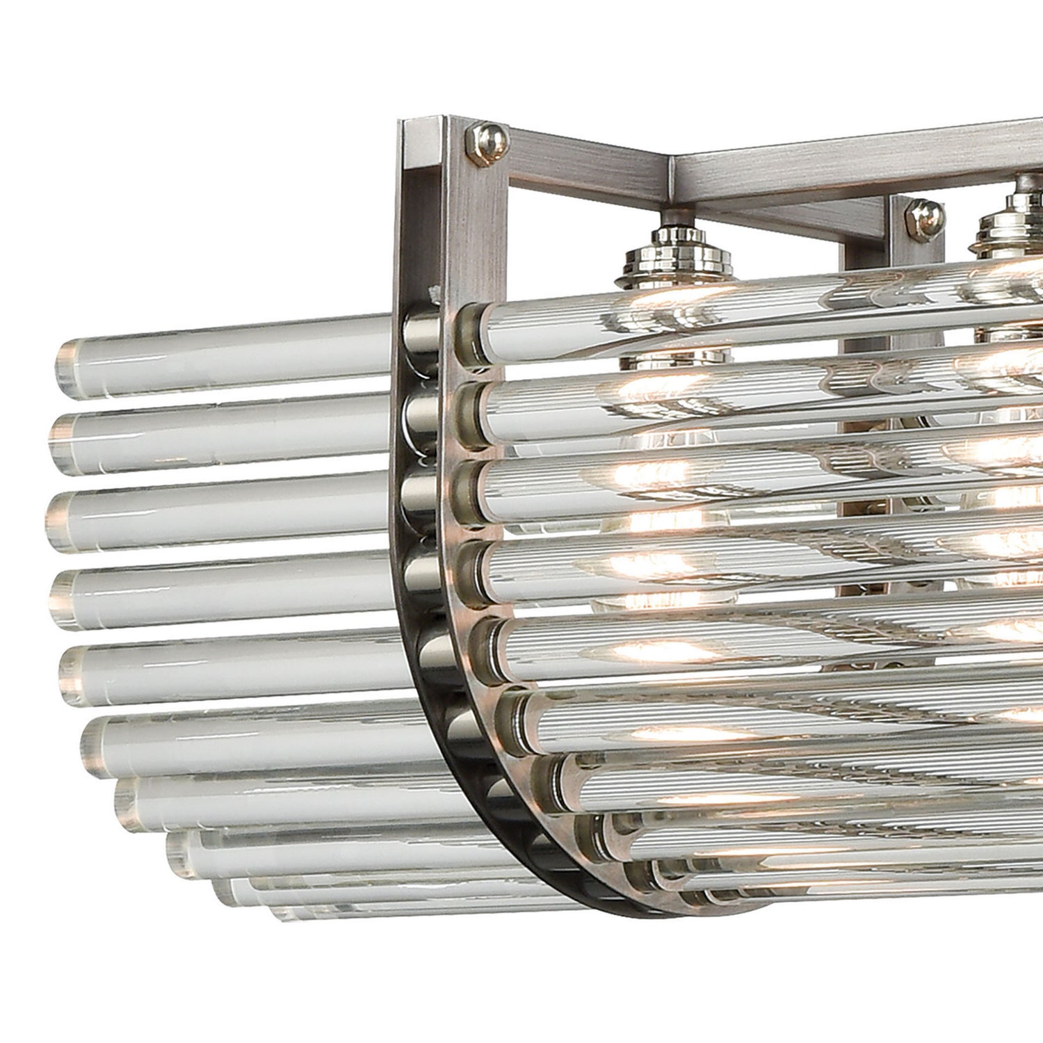 ELK Home - 69235/6 - Six Light Chandelier - Crystal Rods - Weathered Zinc