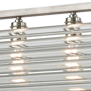 ELK Home - 69235/6 - Six Light Chandelier - Crystal Rods - Weathered Zinc