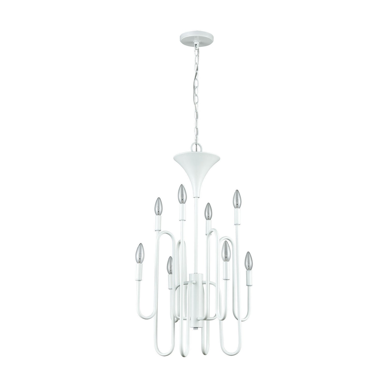 ELK Home - 81296/8 - Eight Light Chandelier - Decatur - Matte White