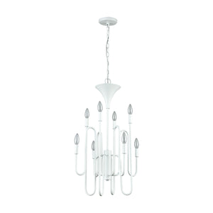 ELK Home - 81296/8 - Eight Light Chandelier - Decatur - Matte White