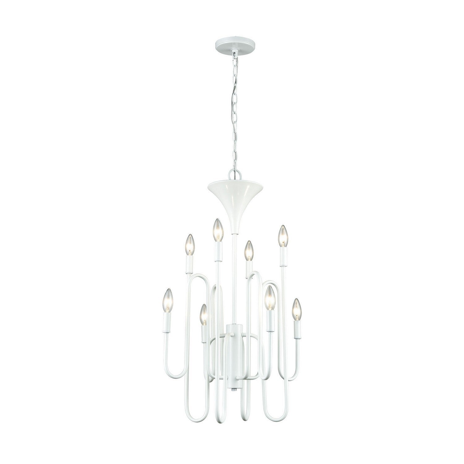 ELK Home - 81296/8 - Eight Light Chandelier - Decatur - Matte White