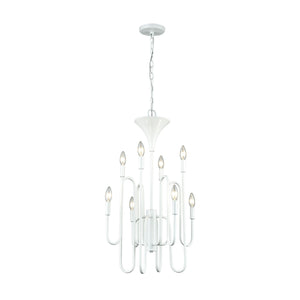 ELK Home - 81296/8 - Eight Light Chandelier - Decatur - Matte White