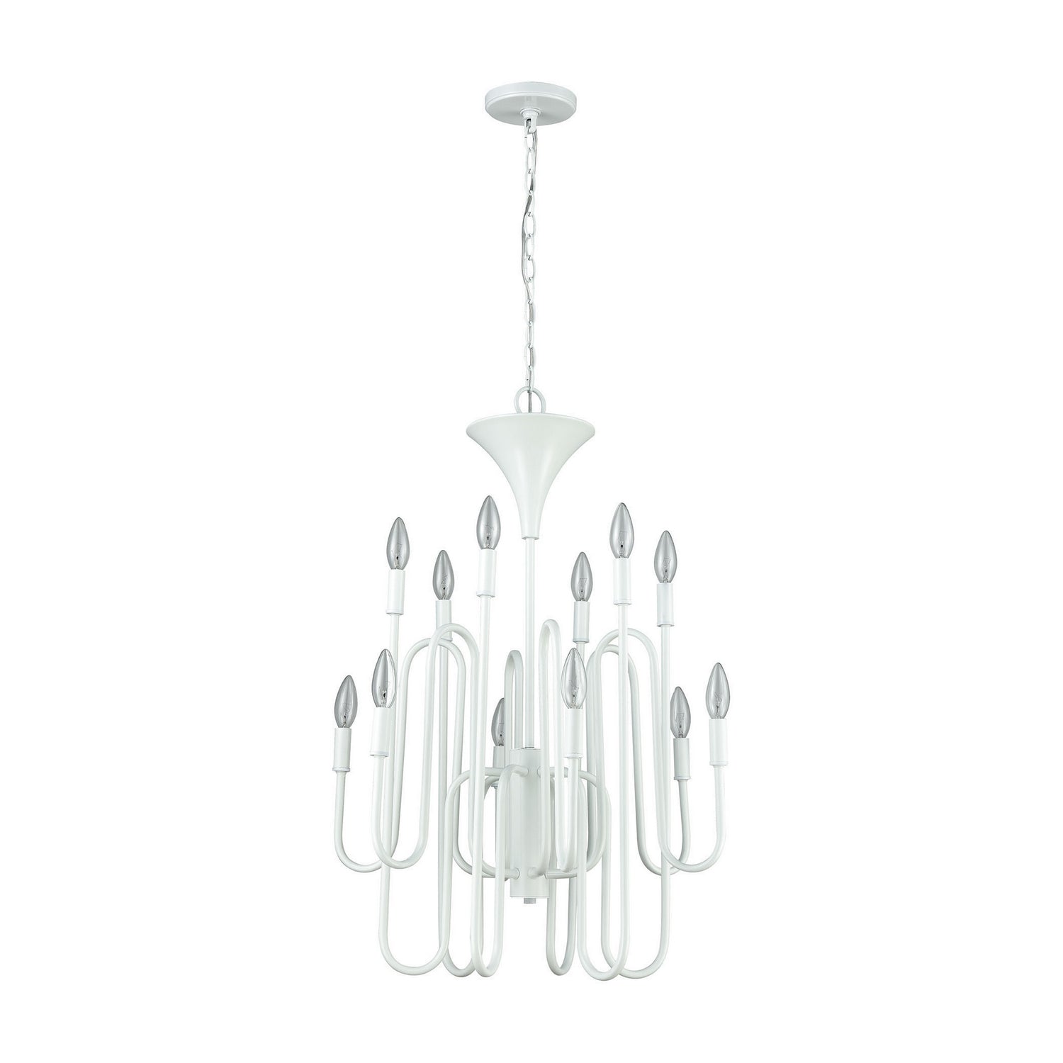 ELK Home - 81297/12 - 12 Light Chandelier - Decatur - Matte White