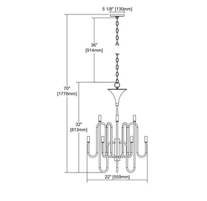 ELK Home - 81297/12 - 12 Light Chandelier - Decatur - Matte White