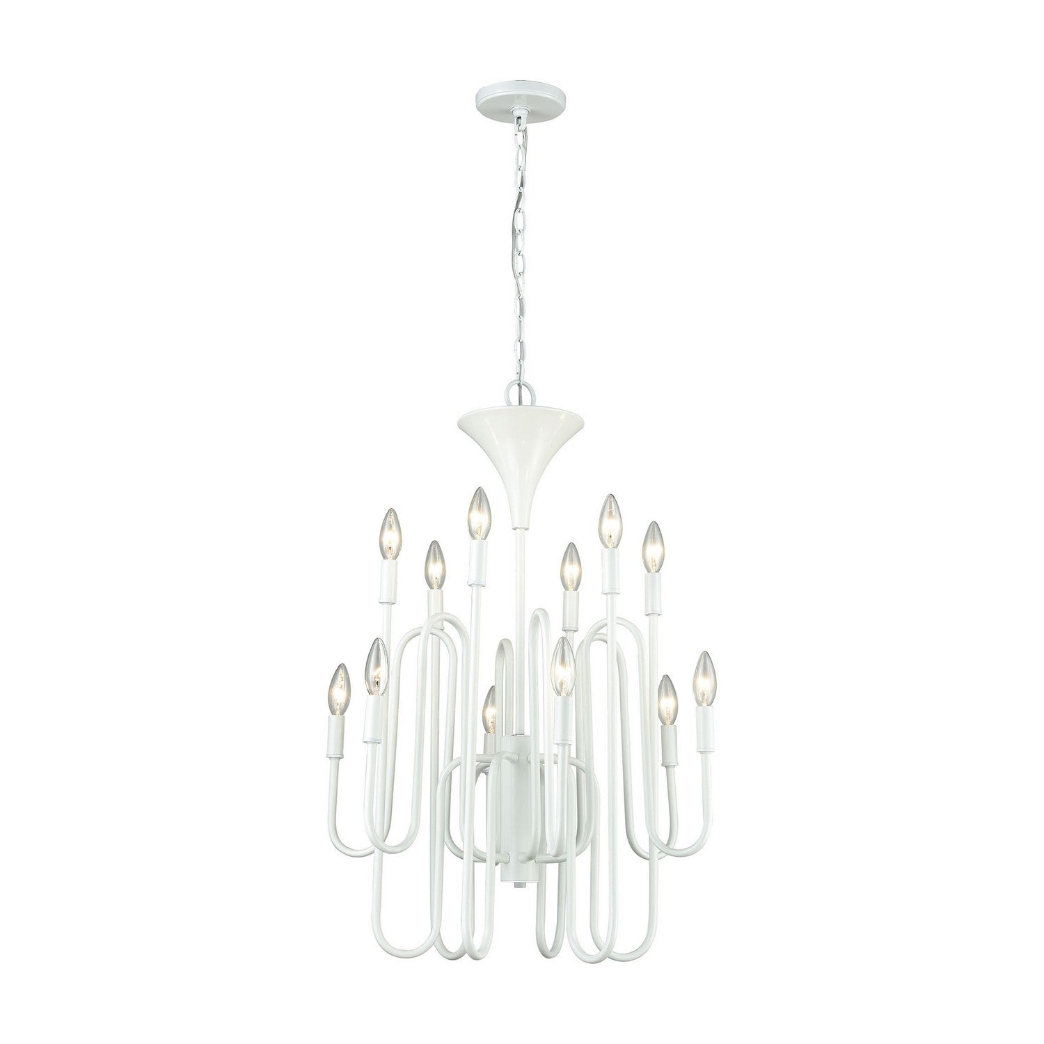 ELK Home - 81297/12 - 12 Light Chandelier - Decatur - Matte White