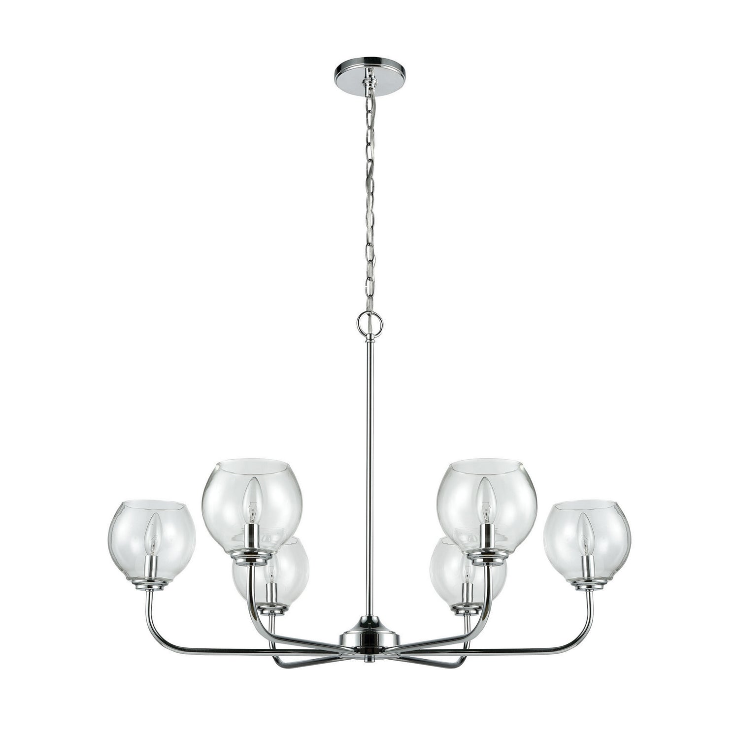 ELK Home - 81364/6 - Six Light Chandelier - Emory - Polished Chrome