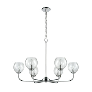 ELK Home - 81364/6 - Six Light Chandelier - Emory - Polished Chrome