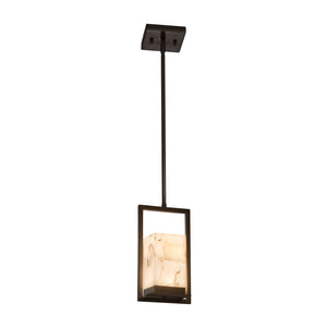 Justice Designs - ALR-7515W-DBRZ - LED Outdoor Mini-Pendant - Alabaster Rocks - Dark Bronze