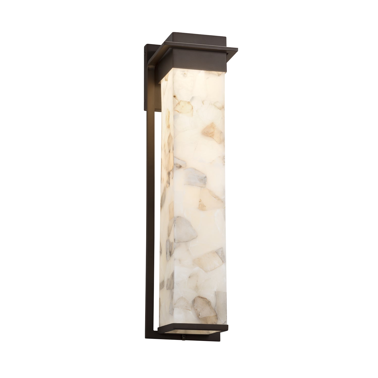 Justice Designs - ALR-7545W-DBRZ - LED Outdoor Wall Sconce - Alabaster Rocks - Dark Bronze