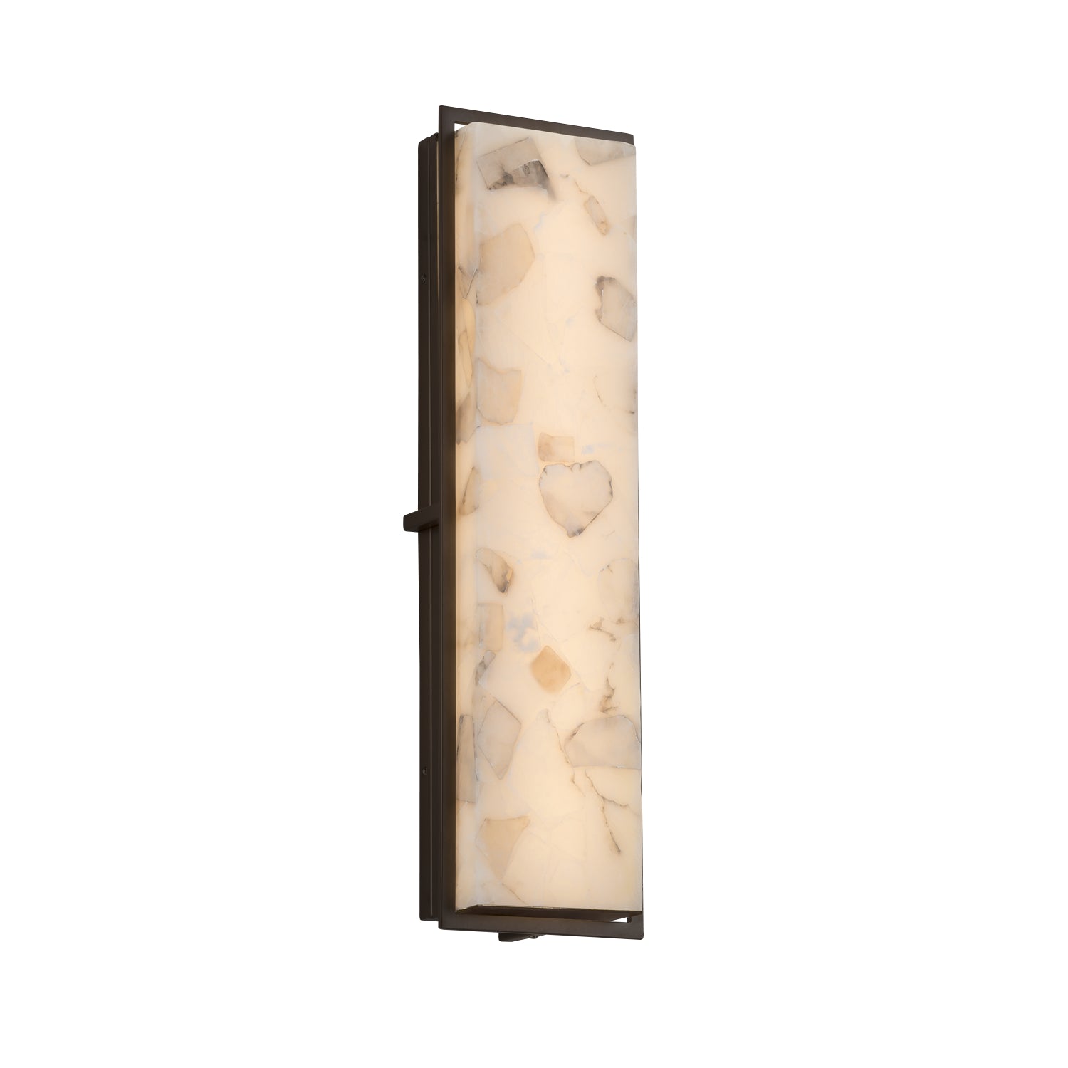 Justice Designs - ALR-7565W-DBRZ - LED Outdoor Wall Sconce - Alabaster Rocks - Dark Bronze